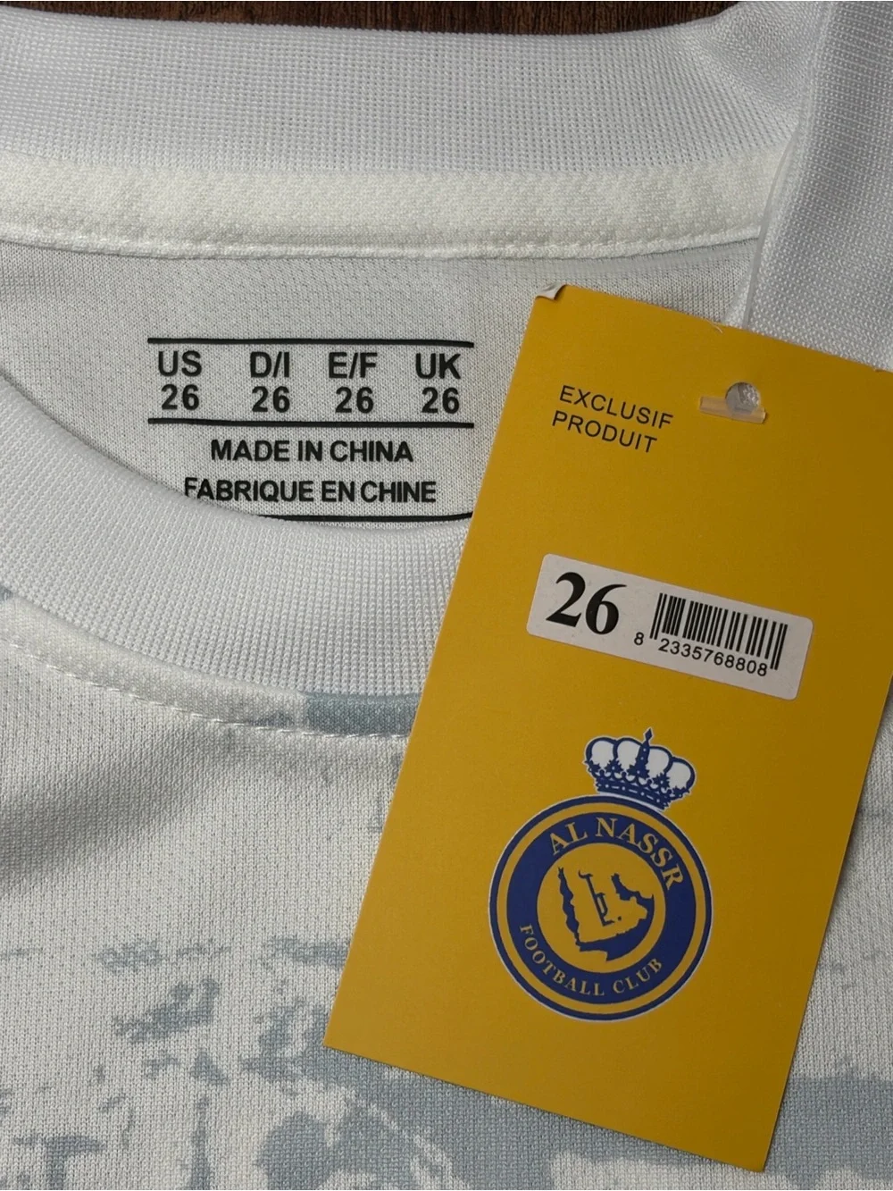✔️soldCristiano Ronaldo Soccer Set Al Nassr White Sz L NWT